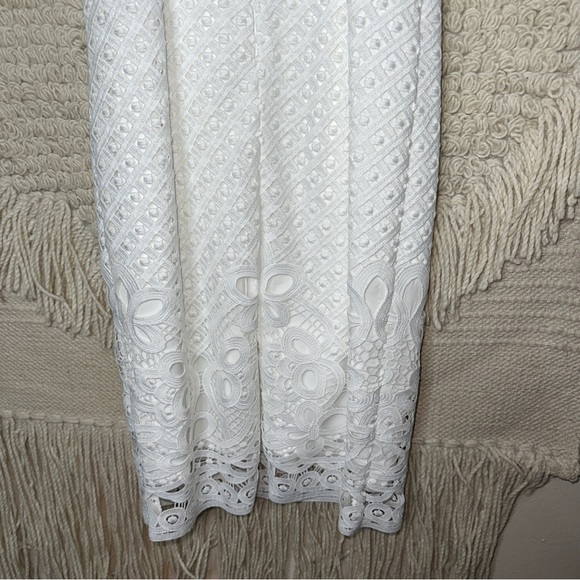 WHITE HOUSE BLACK MARKET white lace sleeveless sheath dress 0 - Picture 12 of 13